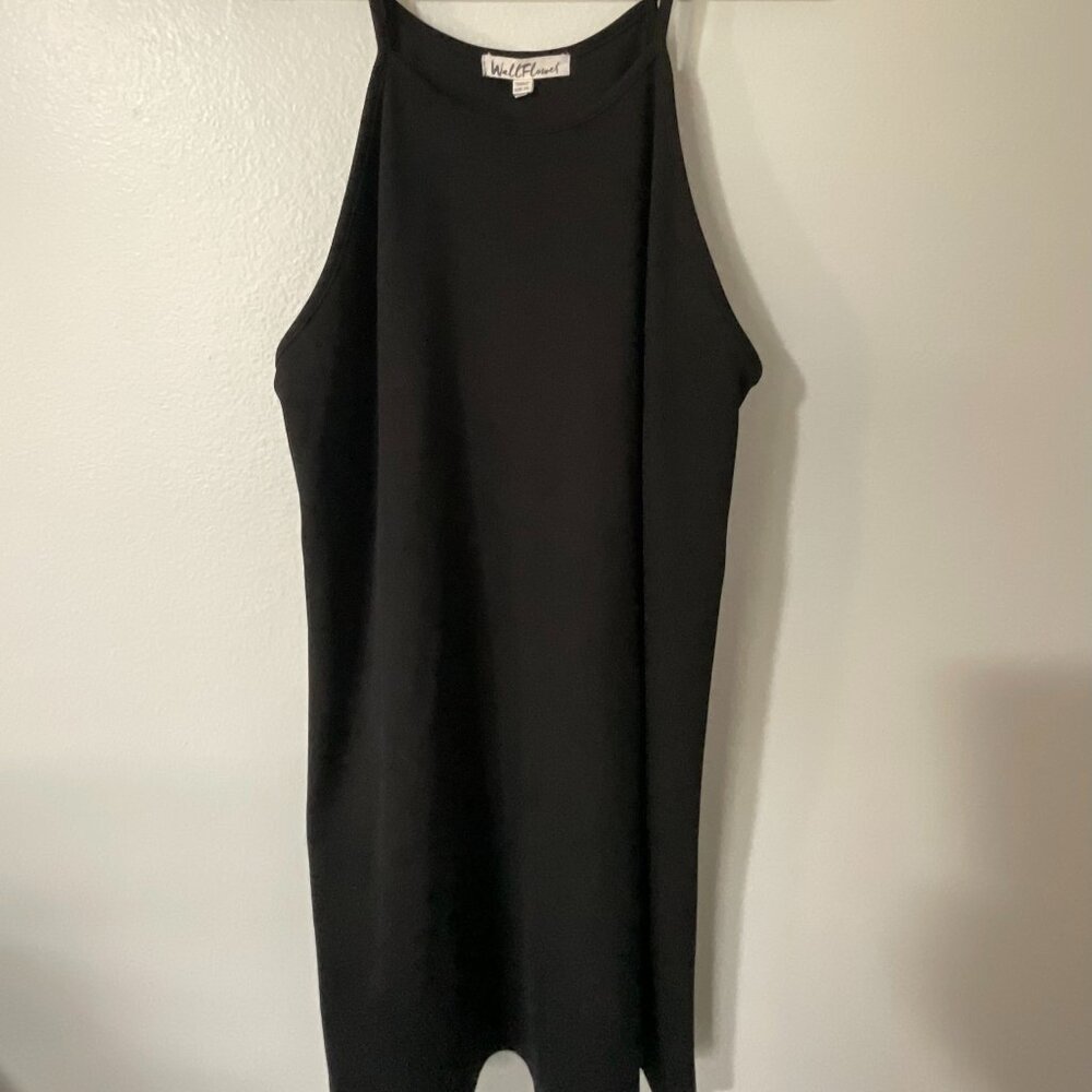 Wall Flower Woman's/ Juniors Black Spaghetti Strap Tank Midi Dress XXL
